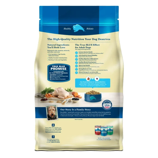 Blue Buffalo Life Protection Formula Adult Dry Dog Food, Chicken & Brown Rice, 5 lbs. - Image 2