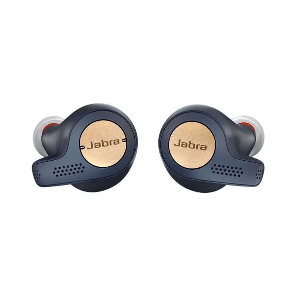 Restored Jabra Elite Active 65t Wireless Earbuds (Copper Blue) with Integrated Motion Sensor (Refurbished)