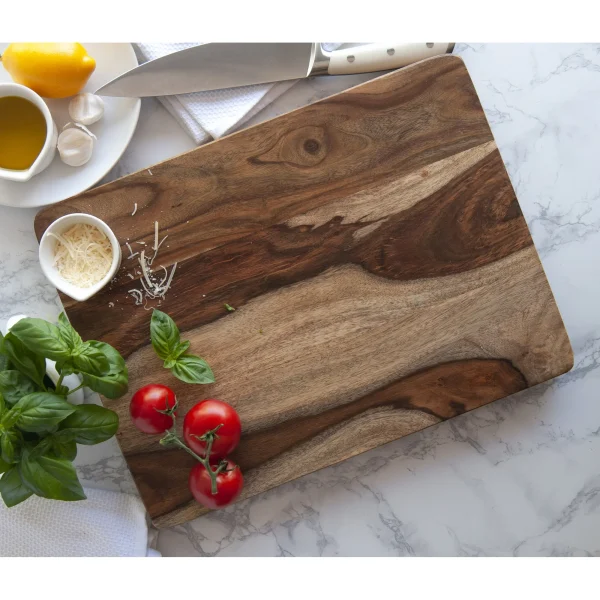 Architec 12" x 16" Sheesham Wood Gourmet Cutting Board - Image 4